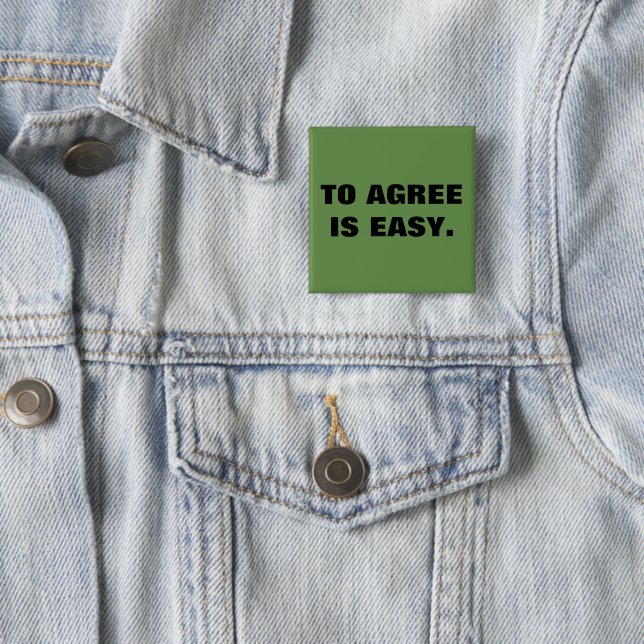 Agree quote 15 cm square badge (In Situ)