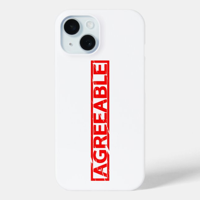 Agreeable Stamp Case-Mate iPhone Case (Back)