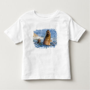 Agressive Stellar Sea Lions Eumetopias Toddler T-Shirt