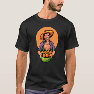 Agricultor Graphic Cow Farmer Agriculture Tractor T-Shirt