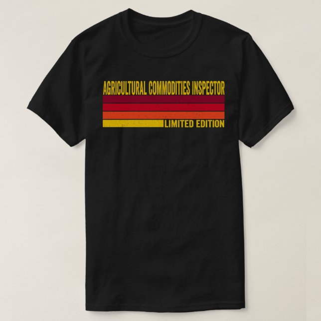 Agricultural Commodities Inspector T-Shirt (Design Front)