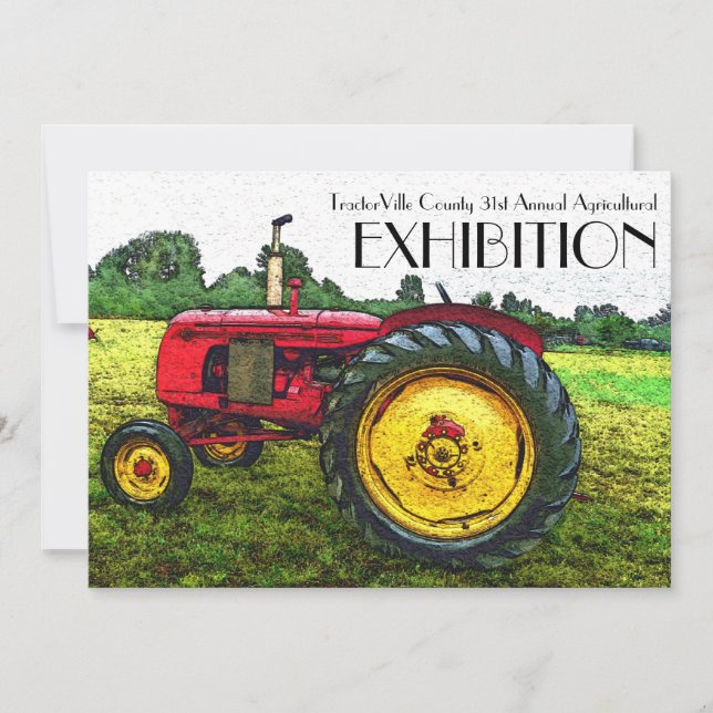 Agricultural fair, Tractor Pull, Exhibition Invitation (Front)