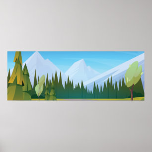 Agricultural fields poster