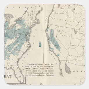 Agricultural productions square sticker