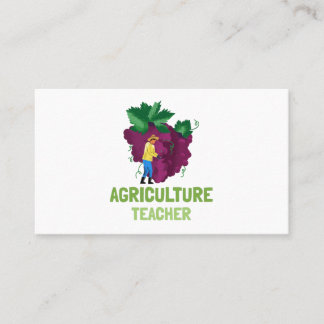 Agricultural Teacher | AG Teacher | Purple Grapes Business Card
