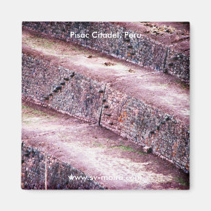 Agricultural Terraces, Pisac Citadel, Peru Magnet
