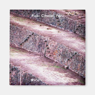Agricultural Terraces, Pisac Citadel, Peru Magnet
