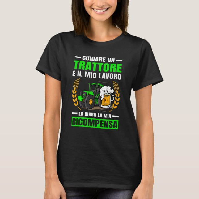 Agriculture Beer My Tractor Reward T-Shirt (Front)