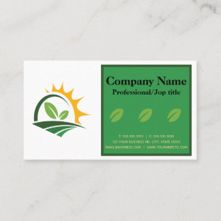 Agriculture Business Card