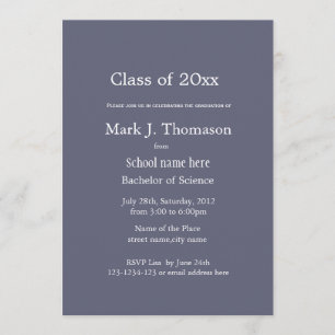 Agriculture college/university graduation invitation