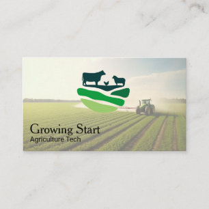 Agriculture   Farmer   Tractor Business Card