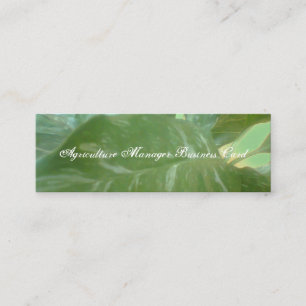 Agriculture Manager Business Card