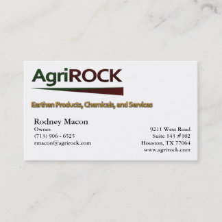 AgriRock Business Card