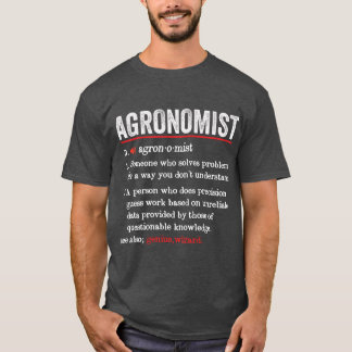 Agronomist Funny Definition Agronomy Funny Agronom T-Shirt