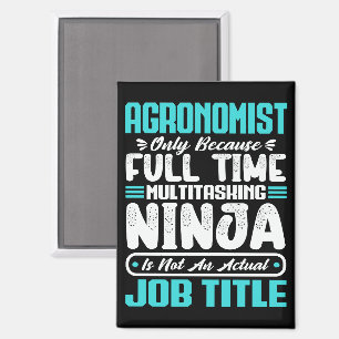 Agronomist Job Title Profession Funny Agronomy Magnet