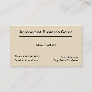 Agronomist Services Businesscards Business Card