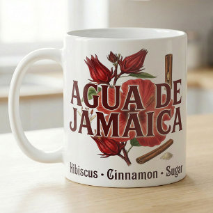 Agua de Jamaica Hibiscus Agua Fresca Recipe Coffee Mug