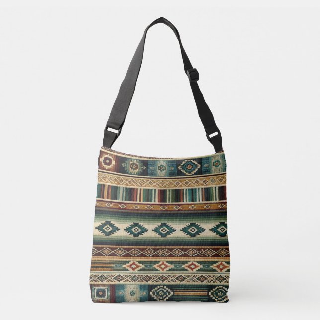 "AGUACATE" - ADJUSTABLE TOTE - Mexican-Style Weave (Front)