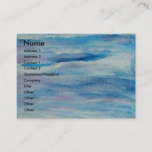 Aguardando os pescadores - óleo - 30x60, Name,.. Business Card