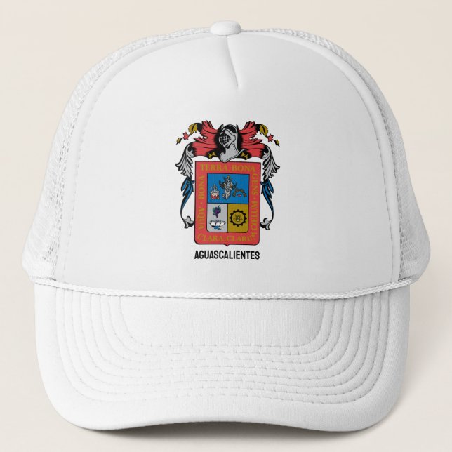 Aguascalientes (state) coat of arms - MEXICO Trucker Hat (Front)
