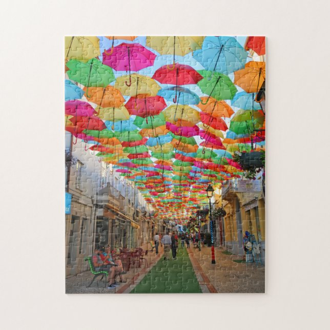 Agueda Umbrella Sky Festival- The Real Portugal Jigsaw Puzzle (Vertical)