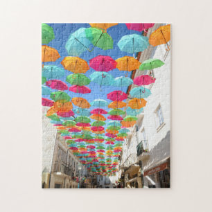 Agueda Umbrella Sky-Portugal Jigsaw Puzzle