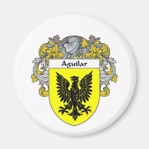 Aguilar Coat of Arms (Mantled) Magnet