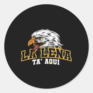 Aguilas Cibaenas La Lena Ta Aqui Santiago Classic Round Sticker