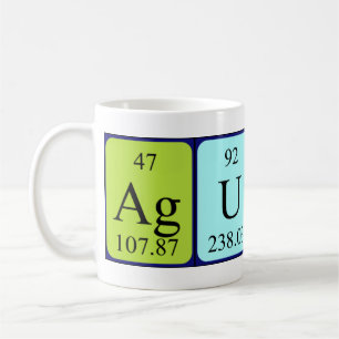 Agust periodic table name mug