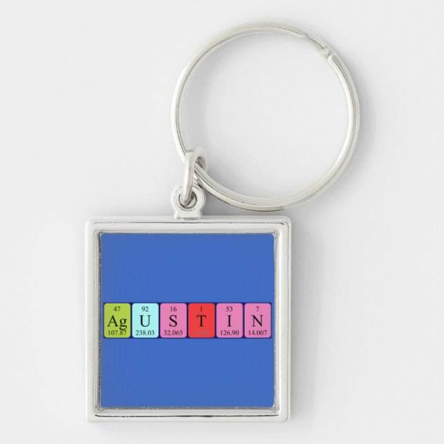 Agustin periodic table name keyring (Front)