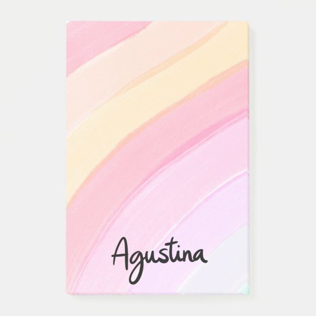 Agustina Arcoiris Rectangular Post-It Notes  (Front)