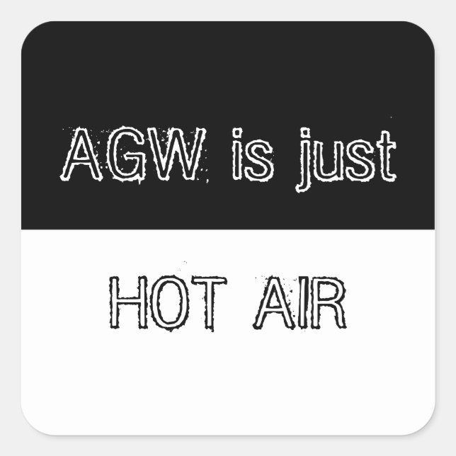 AGW is just Hot Air Sticker (Front)