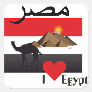 Ägypten - Egypt Aufkleber Square Sticker