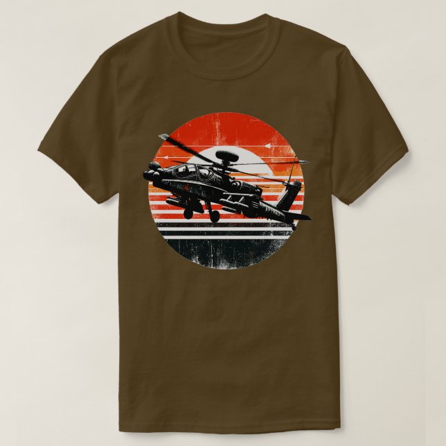 AH64 Apache 1 T-Shirt (Design Front)
