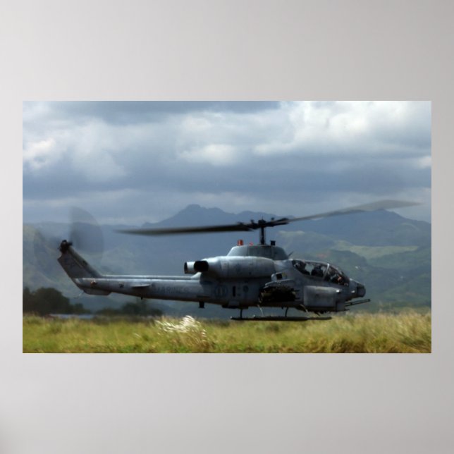 AH-1 Cobra Helicopter Poster (Front)