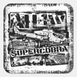 AH-1 SuperCobra Square Sticker Sticker