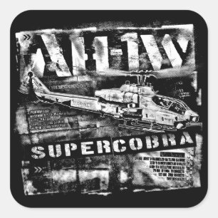 AH-1 SuperCobra Square Sticker Sticker