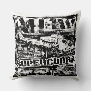 AH-1 SuperCobra Throw Pillow Throw Pillow