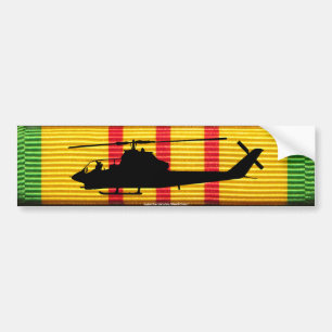 AH-1G Cobra on VSM Ribbon Bumper Sticker