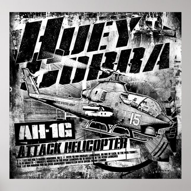 AH-1G HueyCobra Poster Poster (Front)