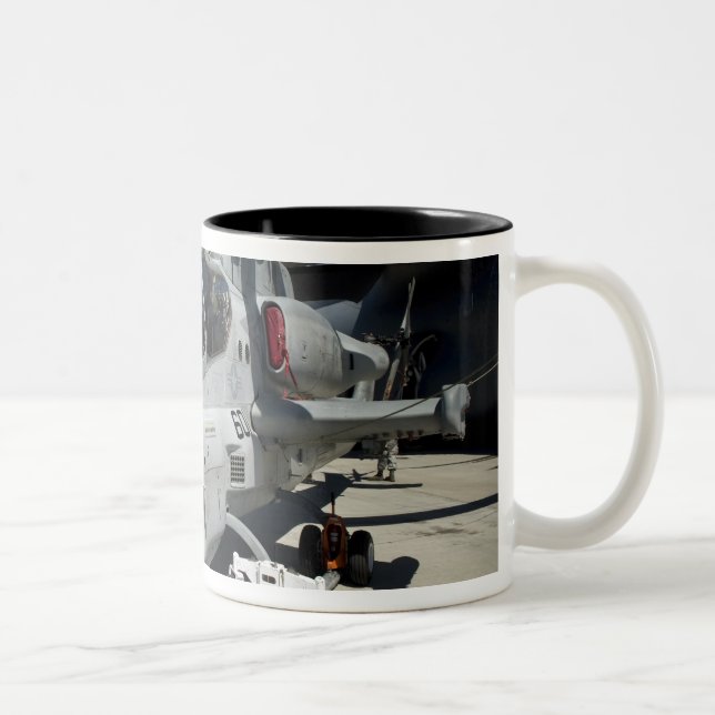 AH-1Z Super Cobra attack helicopter Two-Tone Coffee Mug (Right)