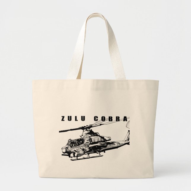AH-1Z Viper Large Tote Bag (Front)