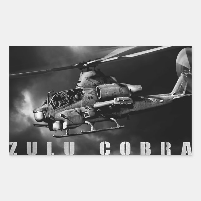 AH-1Z Viper Rectangular Sticker (Front)