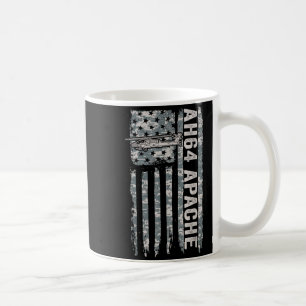 Ah-64 apache american flag helicopter camo apache  coffee mug