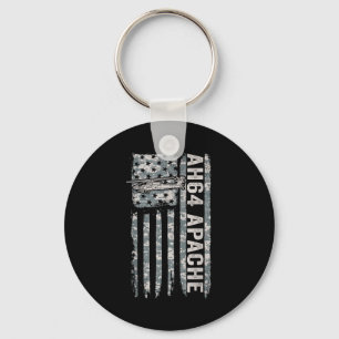 Ah-64 apache american flag helicopter camo apache key ring