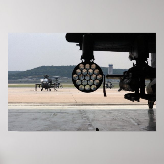 AH-64 Apache Helicopter Poster (Front)