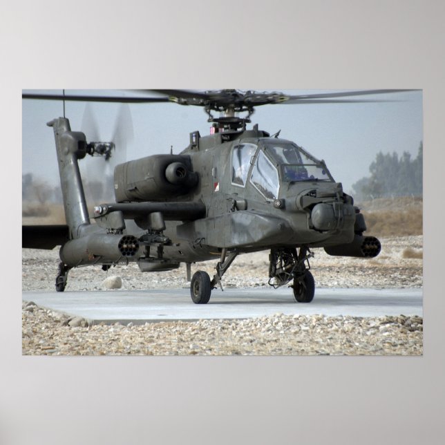 AH-64 Apache Helicopter Poster (Front)