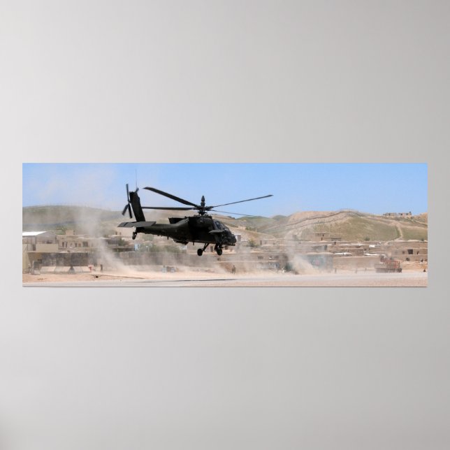 AH-64 Apache Helicopter Poster (Front)