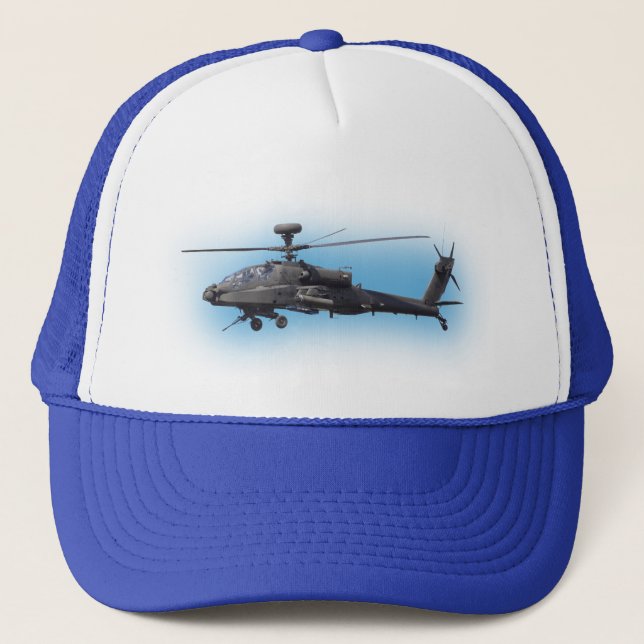 AH-64 Apache Helicopter Trucker Hat (Front)