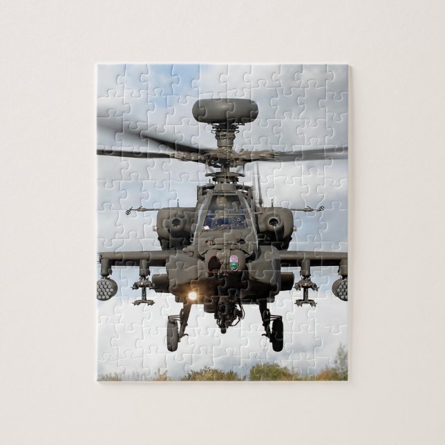 ah 64 apache longbow helocopter military jigsaw puzzle (Vertical)